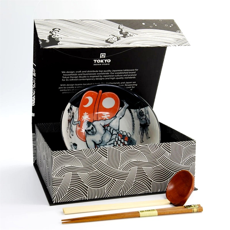 Set singolo in ceramica per ramen Sumo - Tokyo Design Studio